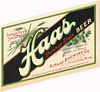 1934 Haas Pilsner Style Beer 30oz Label CS62-08 Houghton