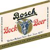 1950 Bosch Bock Beer 32oz One Quart Label Houghton