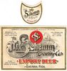 1908 Export Beer No Ref. Label CS72-04V Saginaw