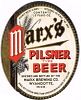 1933 Marx's Pilsner Beer 12oz Label CS73-17V Wyandotte