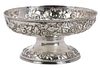 Footed Kirk Repousse Coin Silver Bowl 