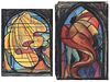 Malvina Hoffman Two Stained Glass Designs