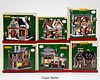 Lot of 6 Lemax Holiday & Christmas Cottages
