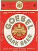 1943 Goebel "Munchener Style Dark Beer Label Detroit
