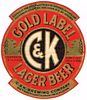 1933 C&K Gold Label Lager Beer CS41-06 Detroit