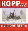 1942 Koppitz Victory Beer #18 12oz Label CS46-05-12 Detroit