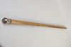 VICTORIAN STERLING POLISHED WOODEN CANE