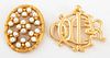 Christian Dior Designer Costume Jewelry Pins, 2