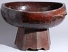 Tropical Carved Moana Wood Footed Basin