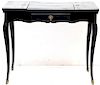 Louis XV-Style Black Lacquer Ladies Writing Desk