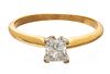 .56 Ct Solitaire Diamond (SI-2) Ring, 14Kt Yellow Gold, Size: 8.25