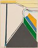 Richard Diebenkorn (American, 1922-1933) Lithograph In Colors 1969, Untitled (Ocean Park), H 24" W 18.75"