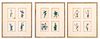 Chinese Watercolors On Pith Ca. 1930, 3 pcs