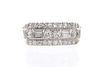 Ladies Art Deco 14K Multi Diamond Ring