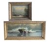 Two Estate Seascape Paintings