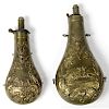 Powder Flasks, Lot of Two
