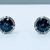 Superb Madagascar Sapphire & Diamond Stud Earrings