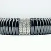 Unique Diamond & Ceramic Stretch Bracelet