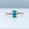 Romantic Aquamarine and Diamond Woven Ring