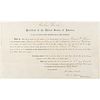Abraham Lincoln Document Signed as President for Internal Revenue Assessor