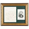 John Tyler Autograph Letter Signed on Politics