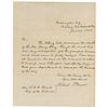 Millard Fillmore Letter Signed as President on Death of Clay