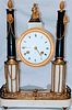 French Louis Portico Mantel Clock