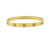 Cartier Love 18K Gold Bangle Bracelet