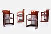 Frank Lloyd Wright, Barrel Chairs (4)