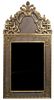 An Italian Neoclassical Mirror, Height 60 1/2 x width 29 3/4 inches.