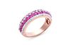1.56 CTS Certified Diamonds & Ruby 14K Rose Gold Ring