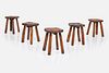 French, Rustic Stools (5)