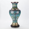 Large Chinese PRC Cloisonne Vase