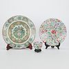 3 Chinese 20th c. Porcelain Objects - Plates & Cup