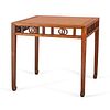 18th c. Chinese Hardwood Table w/ Elm Insert