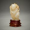 Chinese Pale Jade Boy Carving