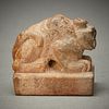 Chinese Carved Stone Tiger Form Seal