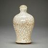 Chinese Guangxu Crackle Glaze Ceramic Snuff Bottle