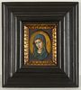 17th-18th c. Madonna Miniature Painting
