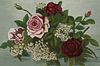 Barton S. Hays Still Life of Flowers Oil Painting