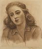 Dewey Albinson Portrait Drawing of a Woman
