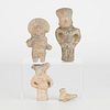 Group of 4 Pre-Columbian Style Sculptures