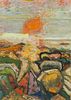 Bernard Chaet "June, Orange Sun" Painting 2002