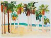 Mickey Myers "On the Beach I" Watercolor 1990