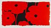 Donald Sultan "Red Poppies" 2010 Screenprint