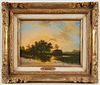 Willem Bodeman "Sunset" Oil on Panel Painting