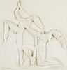 Bill Mack "La Pari 2" Bonded Sand Relief Sculpture