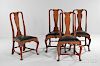 Assembled Set of Four Side Chairs