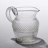Blown-molded Diamond and Reeded Pitcher