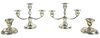 (4) Weighted Sterling Silver Candle Holders
